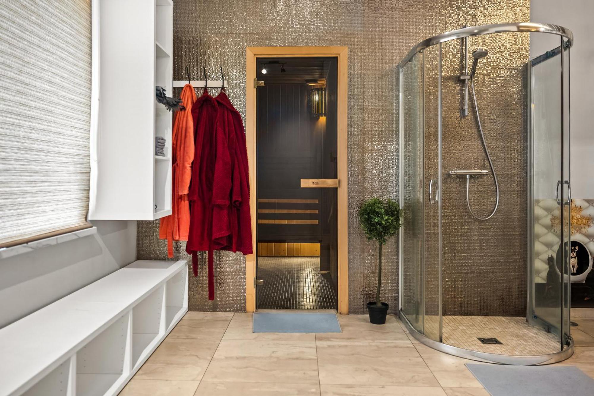 Secret Lounge - Cozy Studio with Sauna and Jacuzzi Wilna Exterior foto